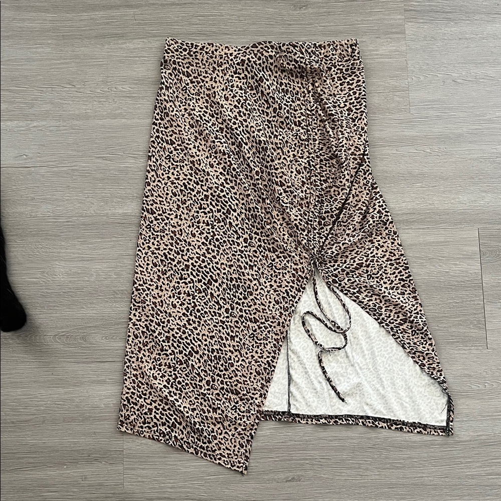 SHEIN Leopard Print Maxi Skirt